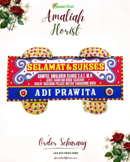 Papan Bunga Ucapan Selamat Wai Sidomukti